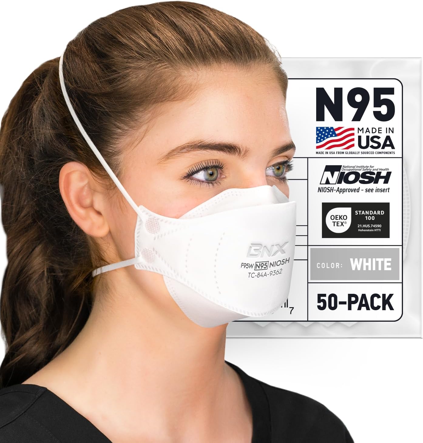 BNX N95 Mask NIOSH Certified for Superior Protection and Comfort
