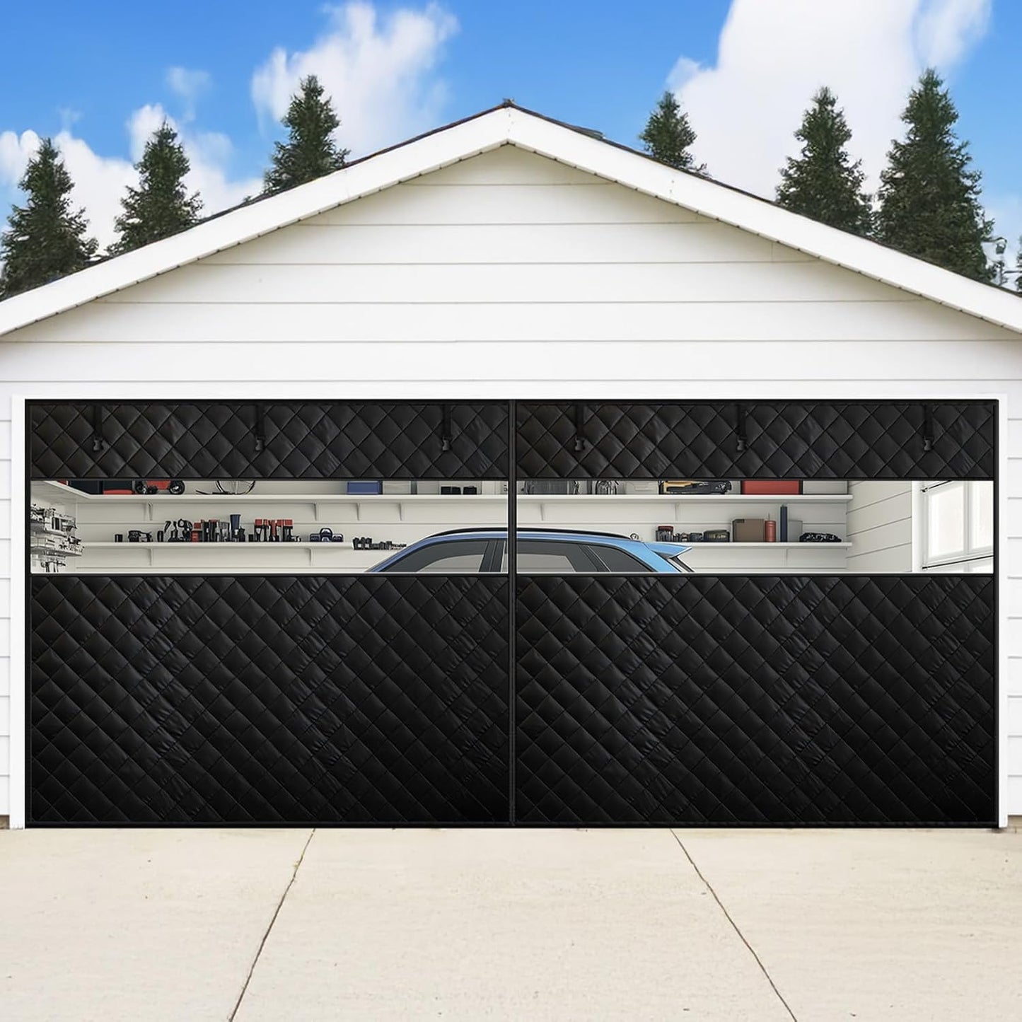 Homealexa 16x7ft Thermal Garage Door Curtain