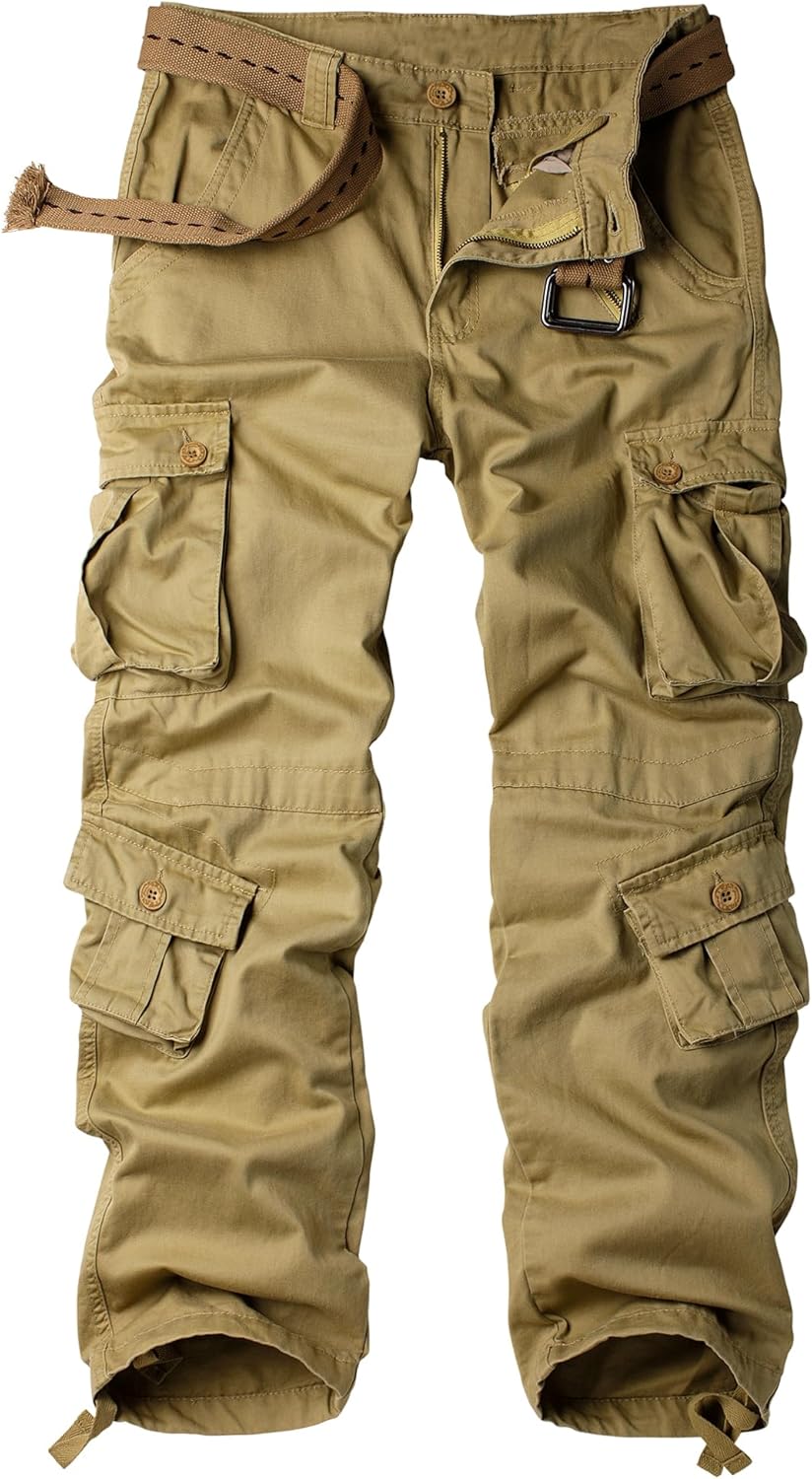 Men's Camo Cargo Tactical Pants for Outdoor Activities and Comfort