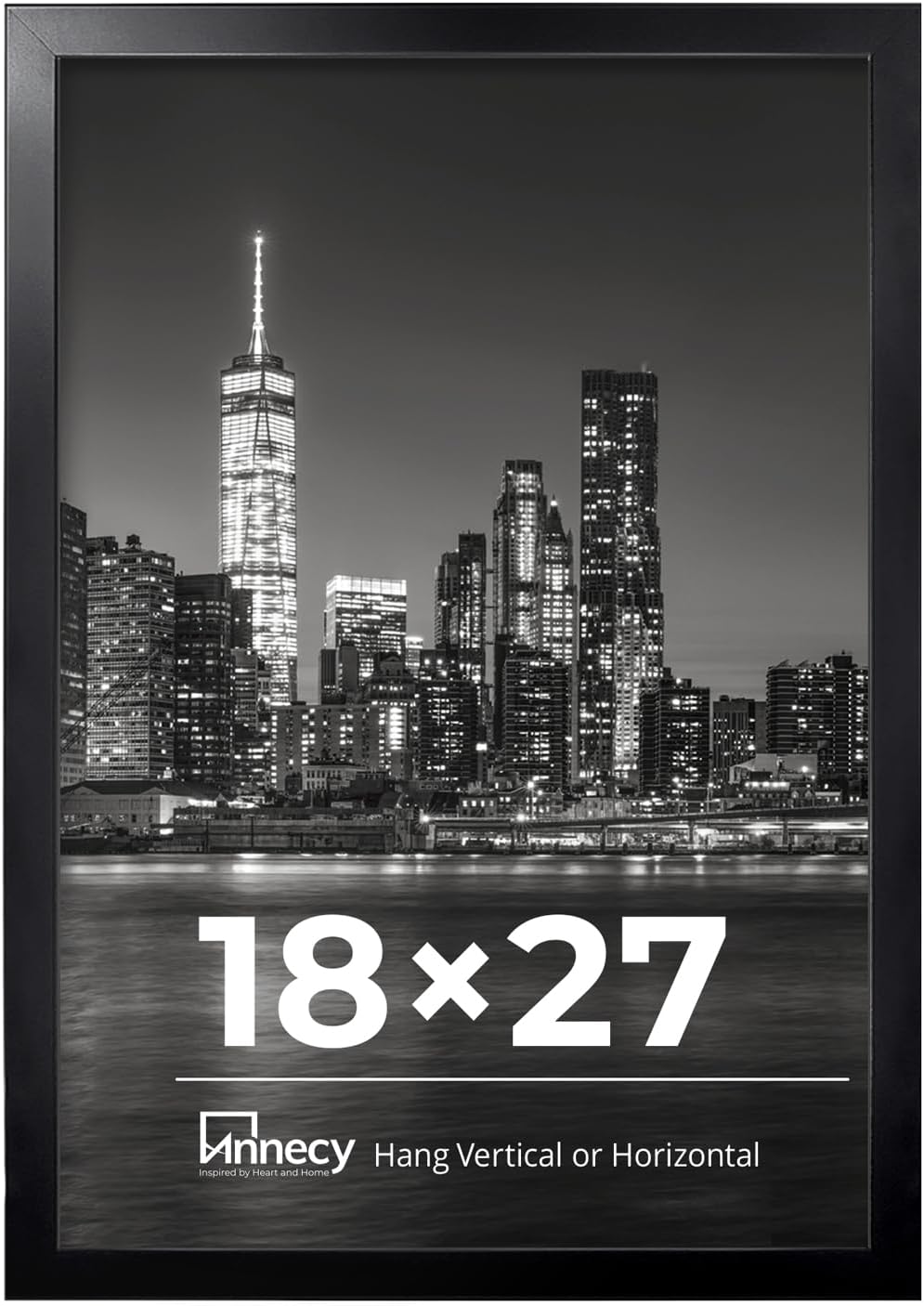 18x27 Picture Frame Black for Wall Decoration and Display