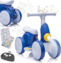 Electric Baby Balance Bike with Bubble Machine - 4in1 Toddler Ride Toy