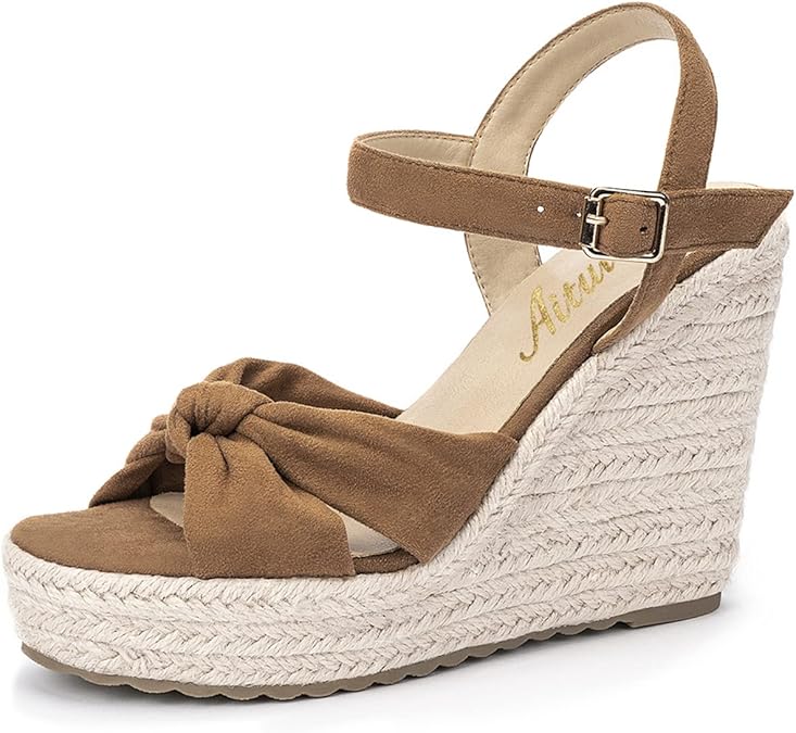 Aituis Platform Espadrille Wedge Sandals for Women Summer Style
