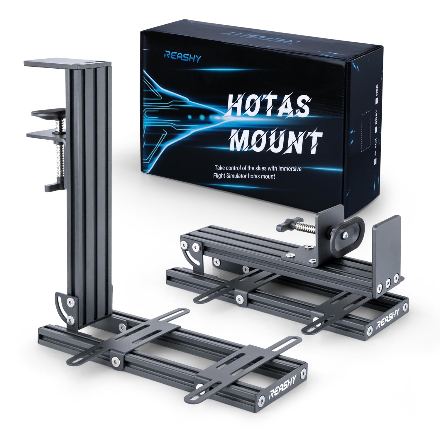 Reashy Hotas Mount for Joystick: Durable Aluminum Flight Stick