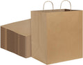 Large Kraft Paper Bags 14x10x15.75 50pcs - Wide Recyclable Gift