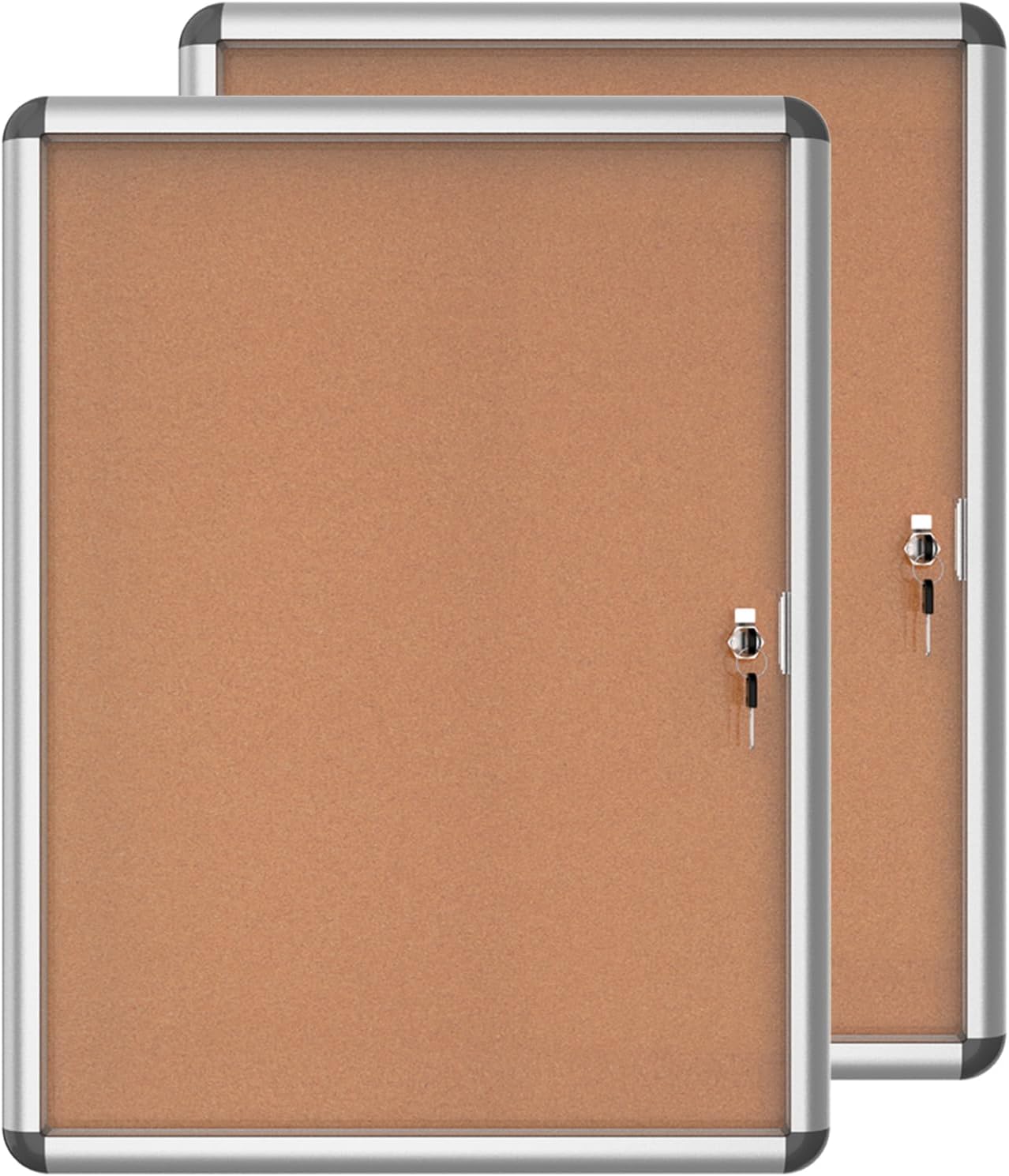 Lockable Weather-Resistant Bulletin Board for School & Office