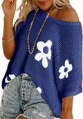 Dokotoo Womens Floral Crochet Summer Top - Lightweight Coverup
