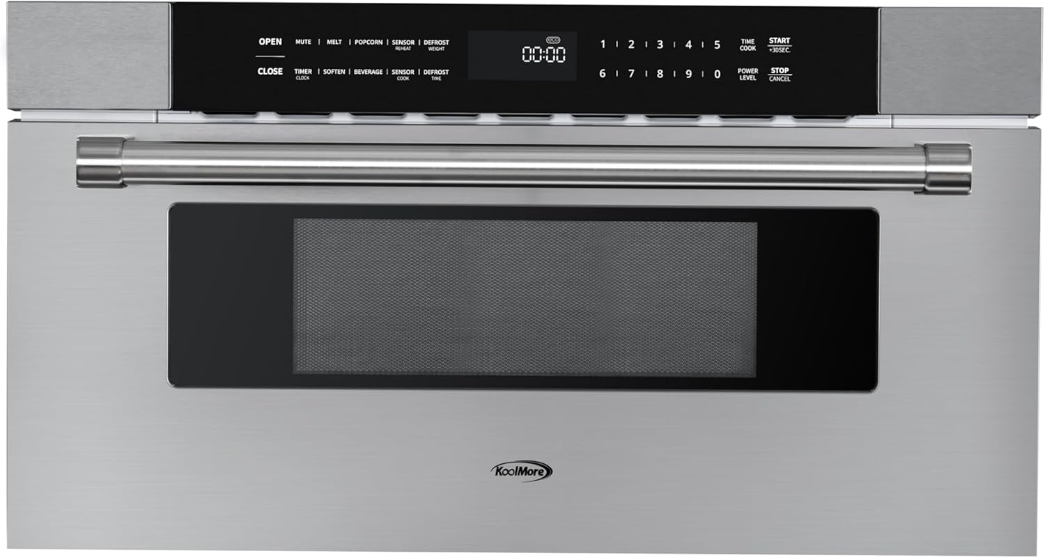 Effortless Cooking: KoolMore 30 in Stainless-Steel Microwave Drawer