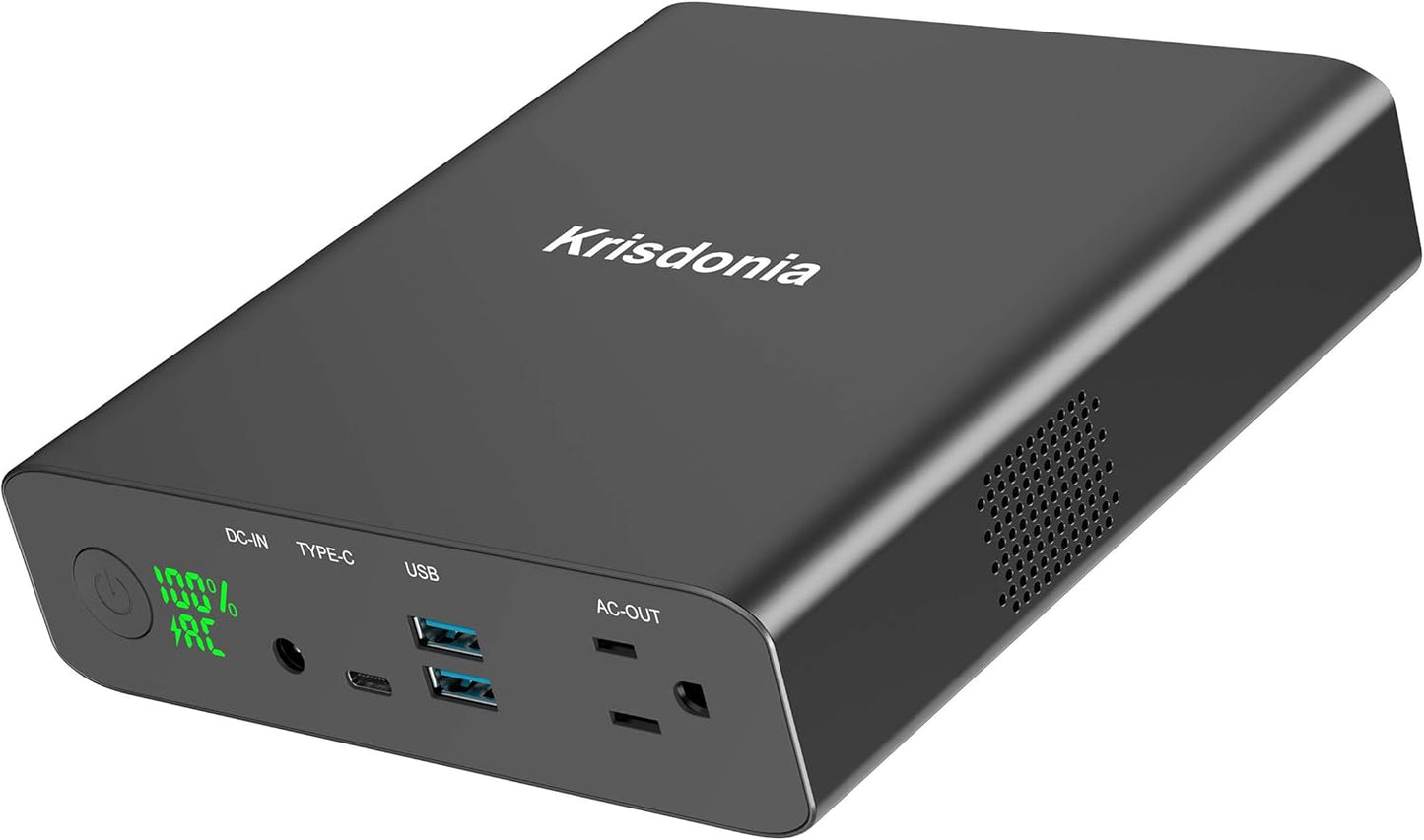 Krisdonia AC Outlet Portable Laptop Charger for Travel Needs