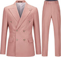 Men's Slim Fit 2 Piece Suit Double Breasted - Tailored Wedding