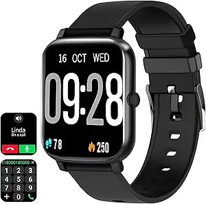 Smart Watch for Android Phones with Call and Fitness Tracking