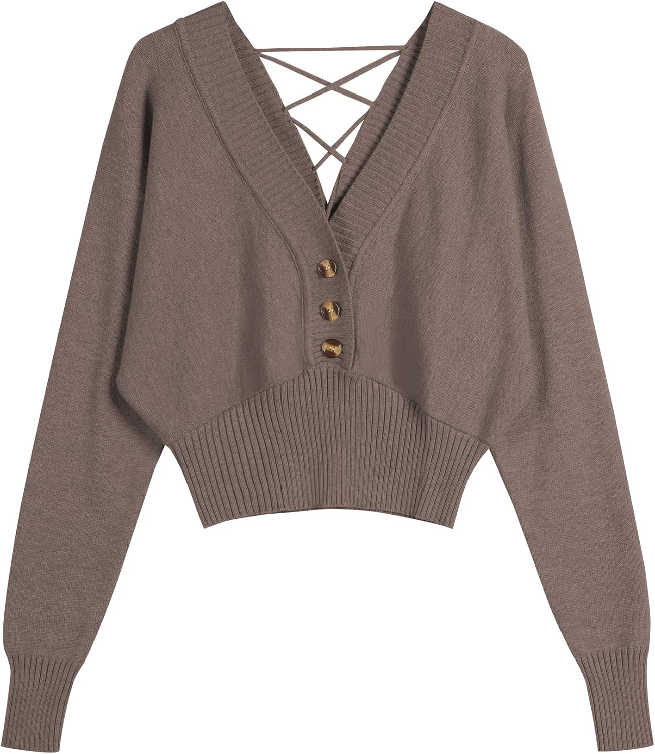 ZAFUL womens Modern V Neck Sweater for Stylish Comfort