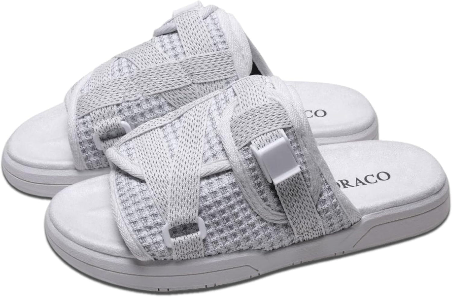 DracoSlides Reflective Slides for Men and Women with Arch Support