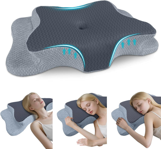Cervical Pillow for Neck Pain Relief with Ergonomic Design