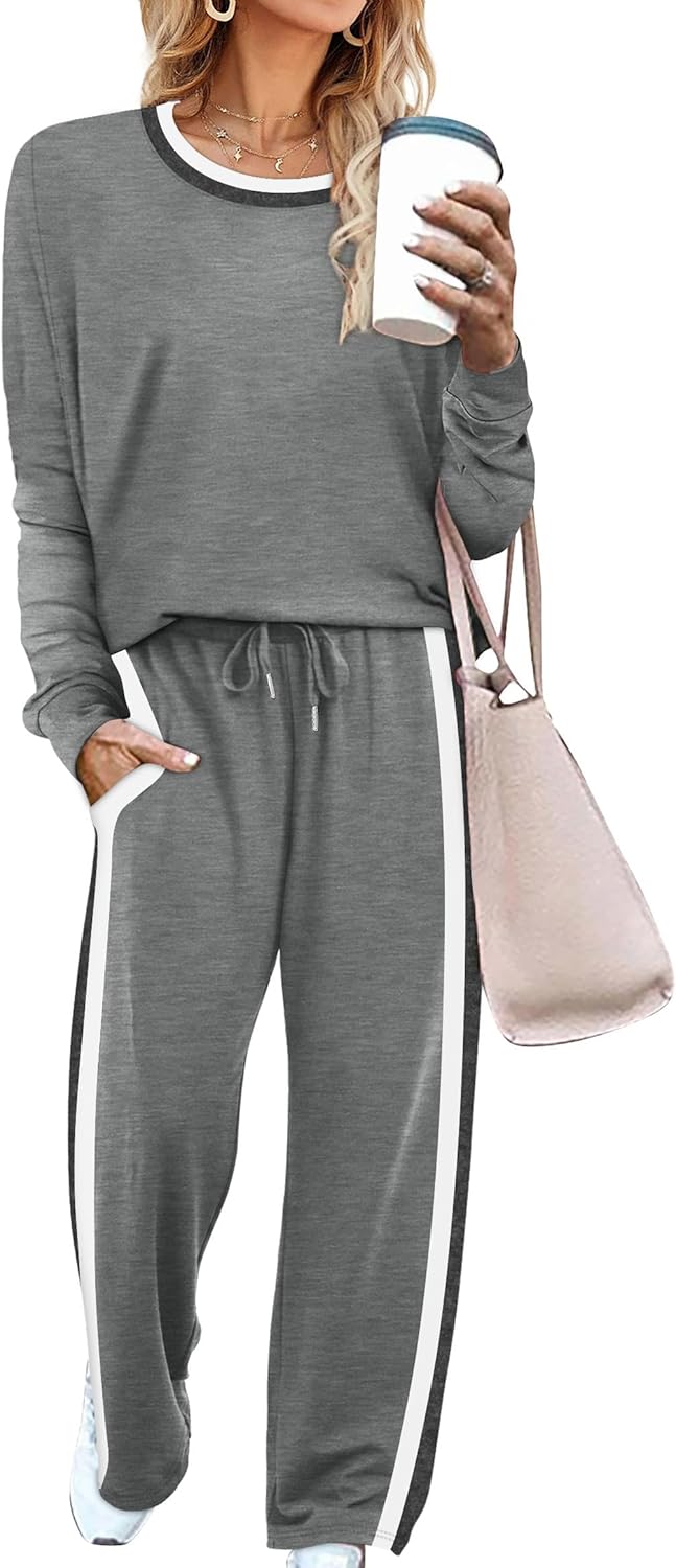 WIHOLL 2 Piece Lounge Sets for Women with Pockets and Style
