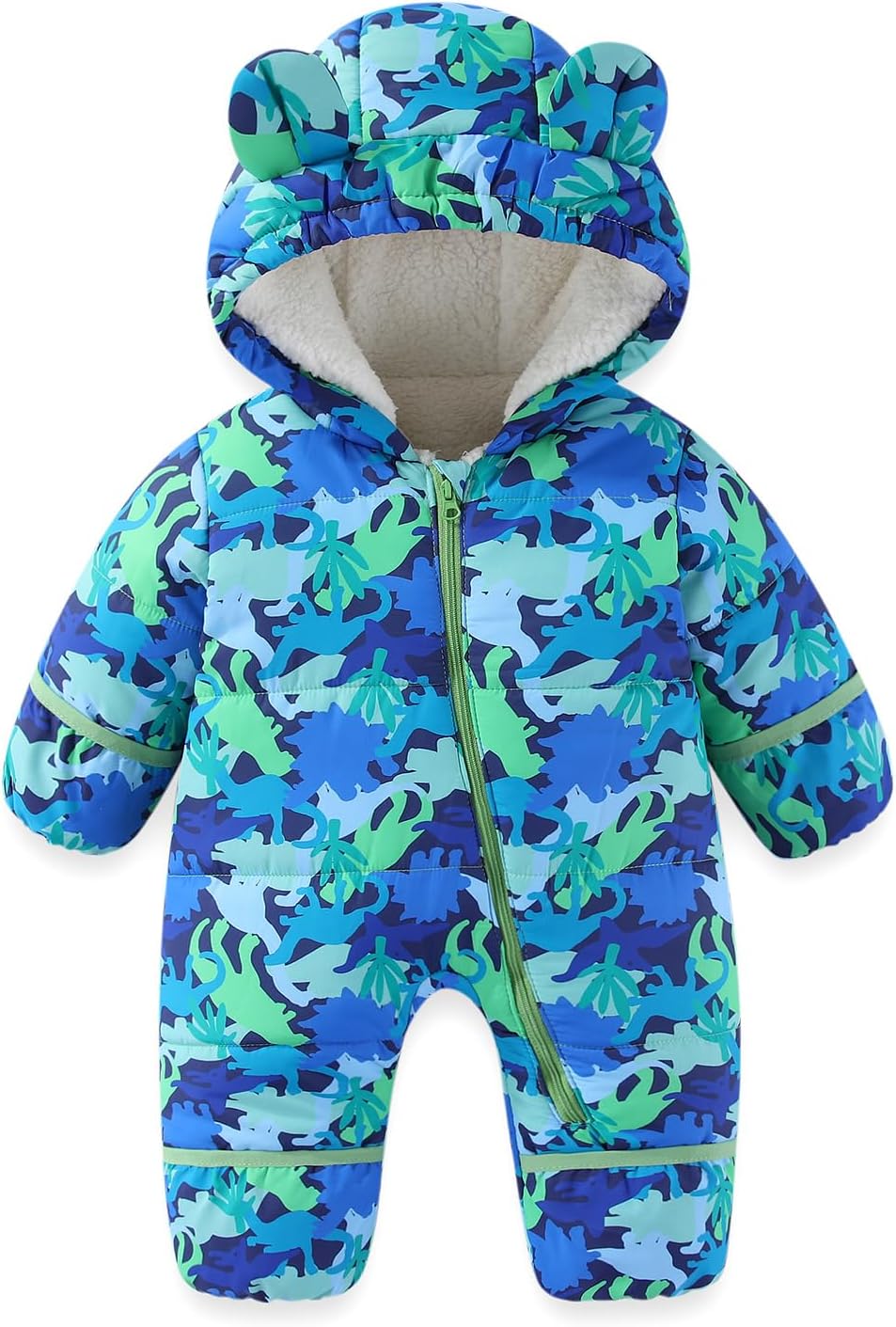 JiAmy Baby Snowsuit for Winter Adventures with Hooded Design