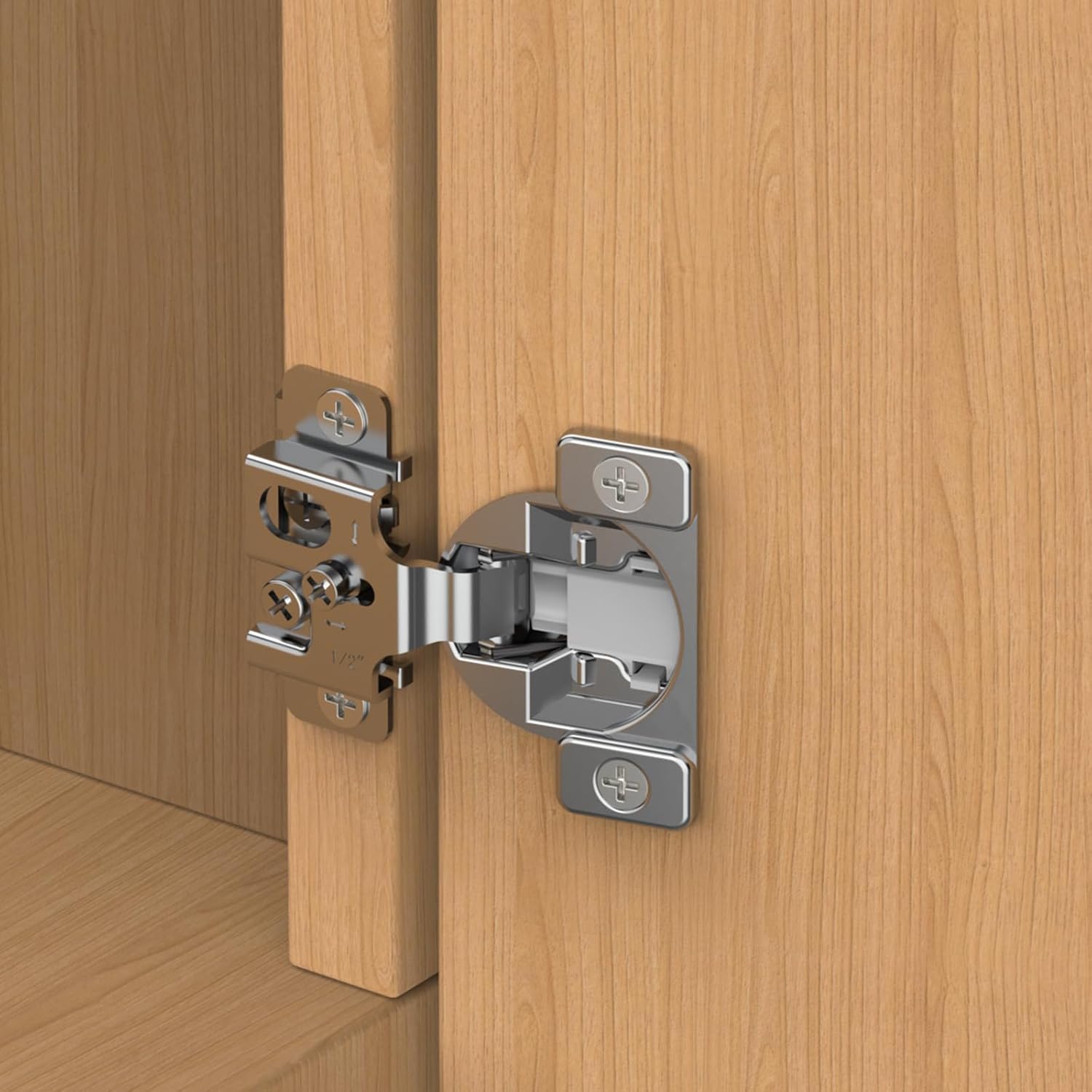 20 Pack 1/2 Overlay Soft Close Concealed Hinges for Cabinets