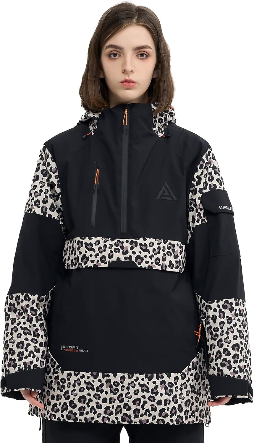 Warm Waterproof Hooded Ski Jacket - High Experience