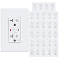20 Amp GFCI Outlets 30 Pack - Weather Resistant Self-Test GFI