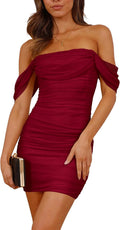 Stylish Off Shoulder Bodycon Dress for Summer by PRETTYGARDEN