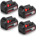 4Packs 6.0AH Replacement for Milwaukee M18 Battery - High Power