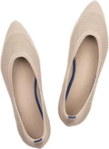 Pointed Toe Knit Flats for Women - Comfortable Slip On Dress Shoes day