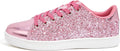 Shiny Lace Up Sneakers with Sparkle for Eye-Catching Style