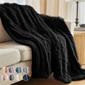 Throw Blanket Soft Fluffy Shag and Sherpa - Cozy Warm 65x50
