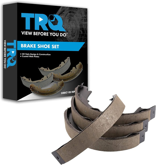 TRQ Rear Parking Brake Shoe Set for Dodge Nitro and Jeep Models