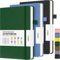 Graph Paper Notebook 3 Pack A5 Grid Journal - Thick 120gsm Pages