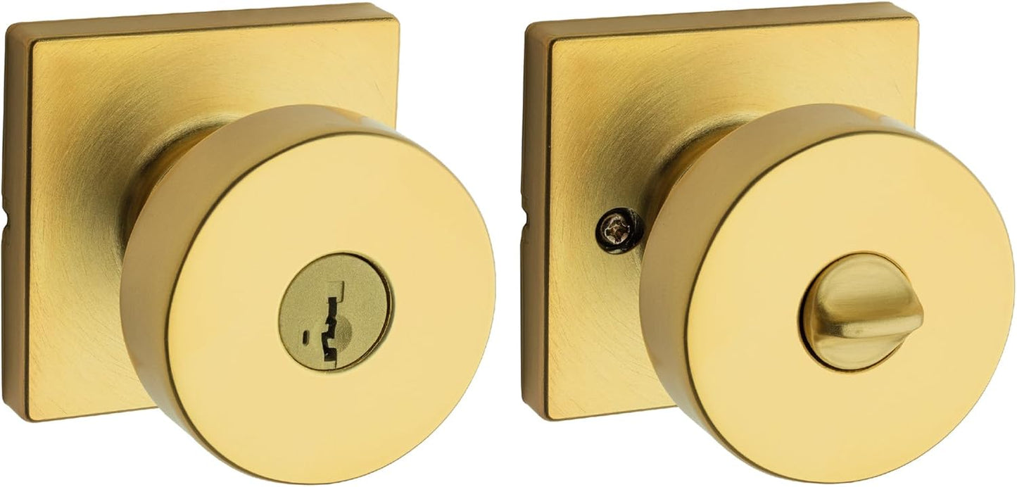Kwikset Pismo Entry Door Knob with SmartKey Security Features