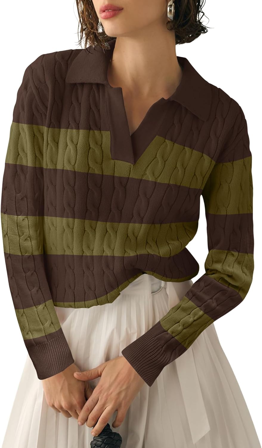 Micoson Womens Fall Long Sleeve Sweaters for Stylish Comfort