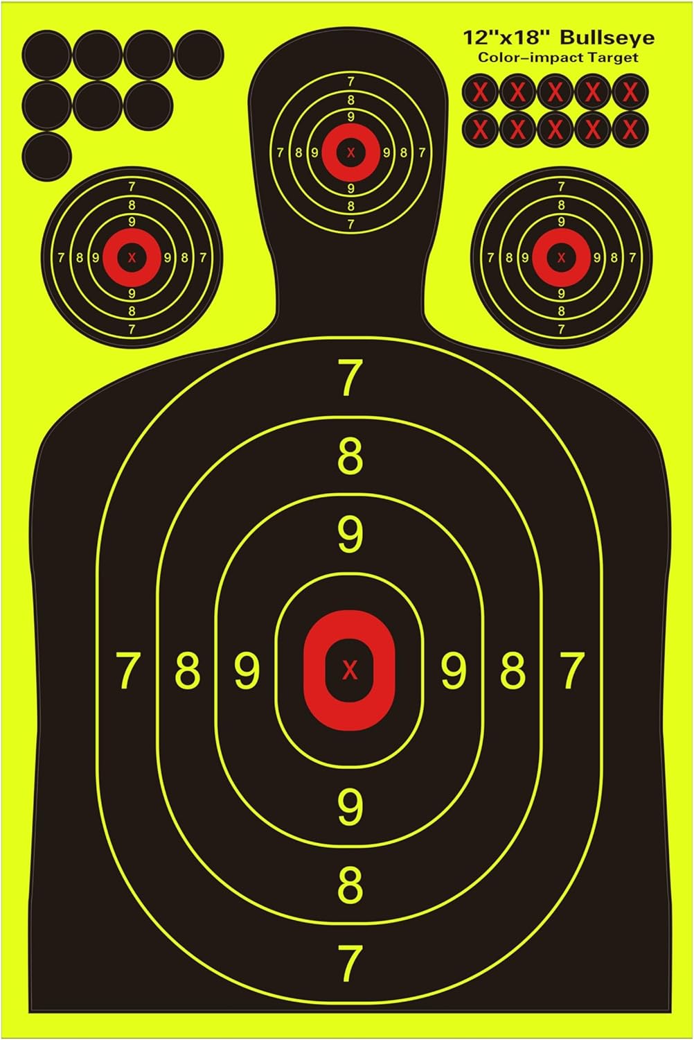 12x18 inch Silhouette Splatter Targets for Enhanced Shooting Skills