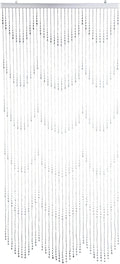 Raindrops Iridescent Beaded Curtain 3ft x 9ft - Cascading Waterfall