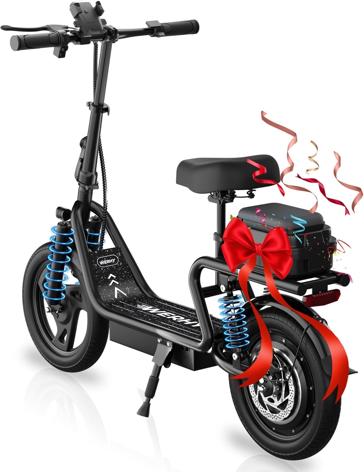 WERHY Electric Scooter with 500W Motor and 27 Miles Range