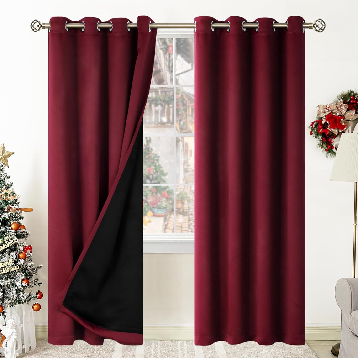 BGment Thermal Insulated Blackout Curtains for Bedroom Privacy