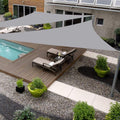 Triangle 32 ft x 32 ft x 32 ft Gray Sun Shade Sail Canopy - UV Block