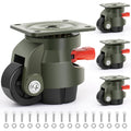 Leveling Machine Casters Wheels, Heavy Duty 2200 LBS - Retractable Set