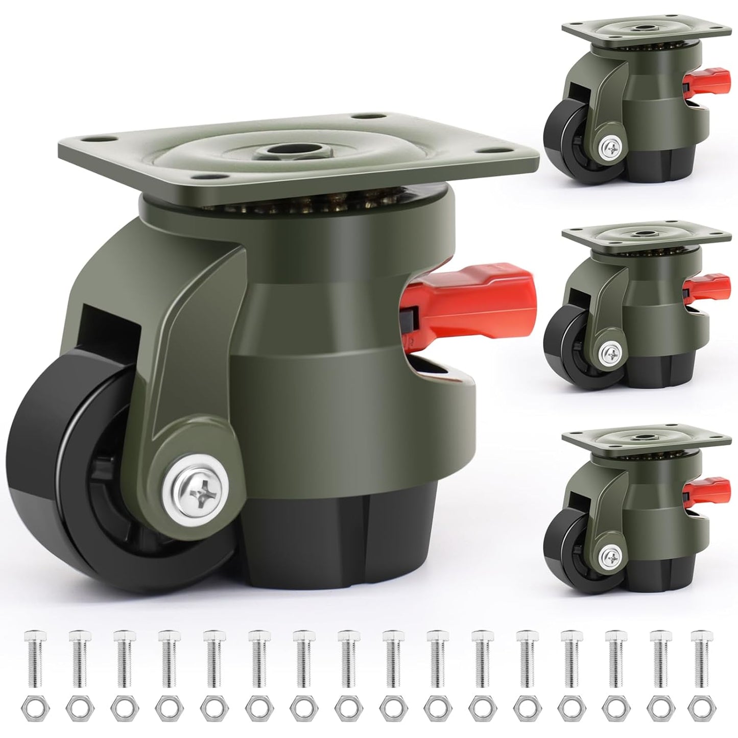 Leveling Machine Casters Wheels for Heavy Duty Workbench Use
