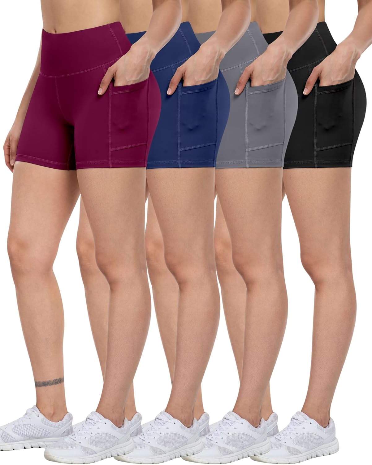 ATHVOTAR Biker Shorts for Women - High Waisted Workout Gear