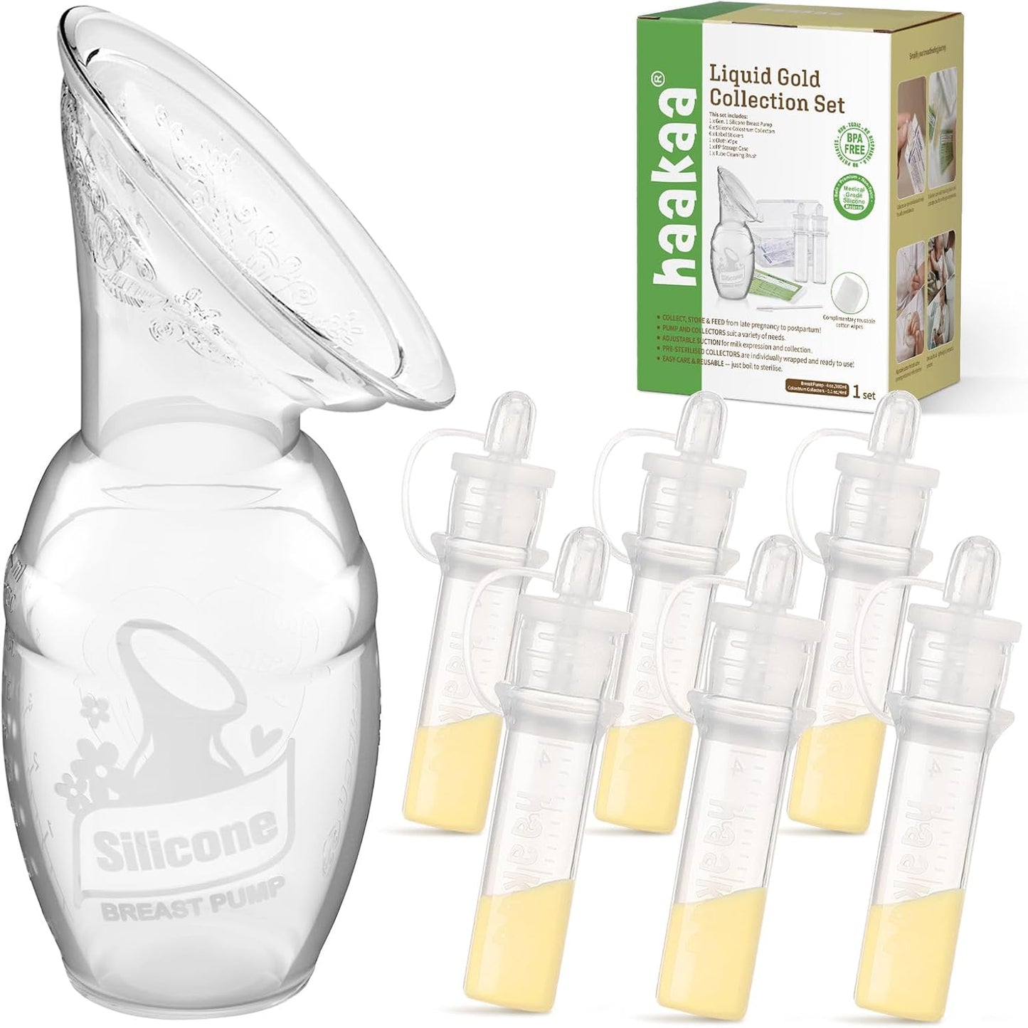 Haakaa Gen.1 Manual Breast Pump & Colostrum Collector Set