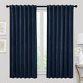 RYB HOME Velvet Curtains 63 in Length - Plush Light Blocking Drapes