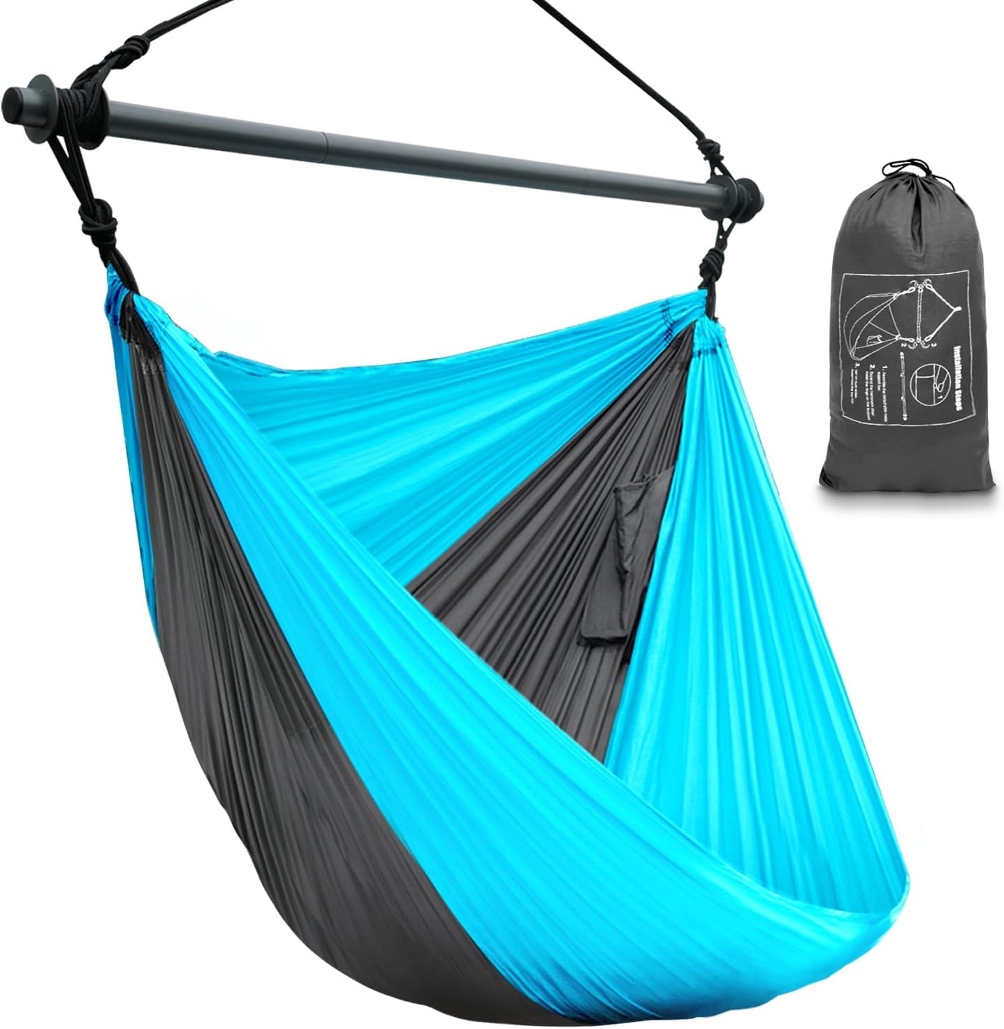 Hammock Chair for Outdoor Indoor Relaxation, Lightweight Swing