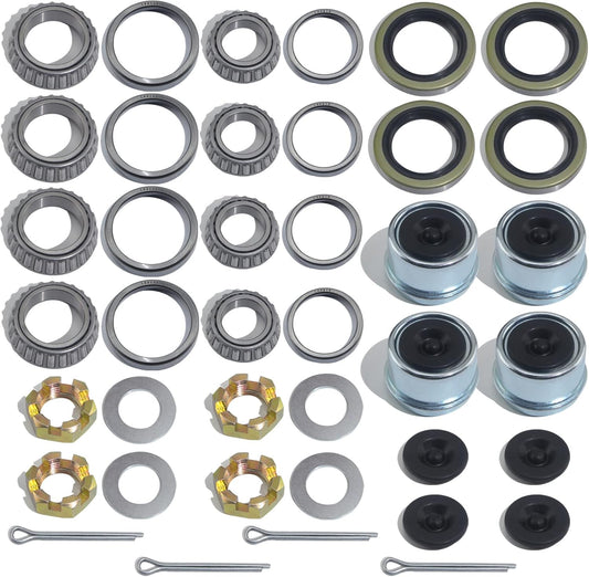 4Sets Trailer Axle Hub Bearings Kit for 3500 lbs Spindle #84