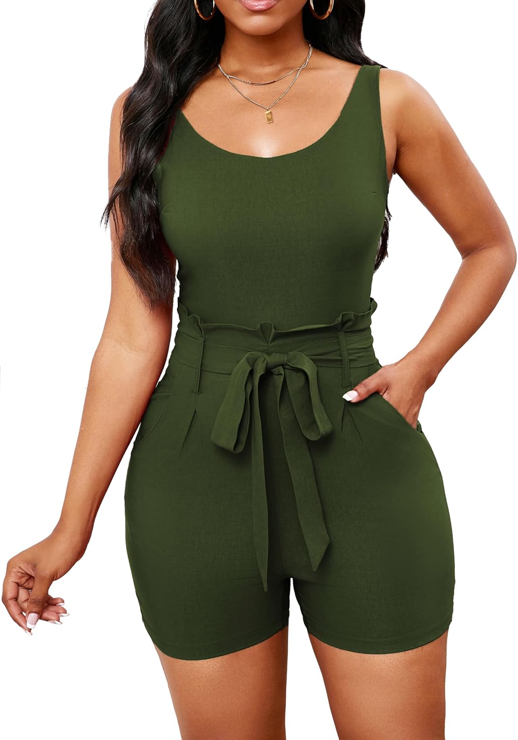 Sexy Summer Casual Rompers for Women with Adjustable Straps