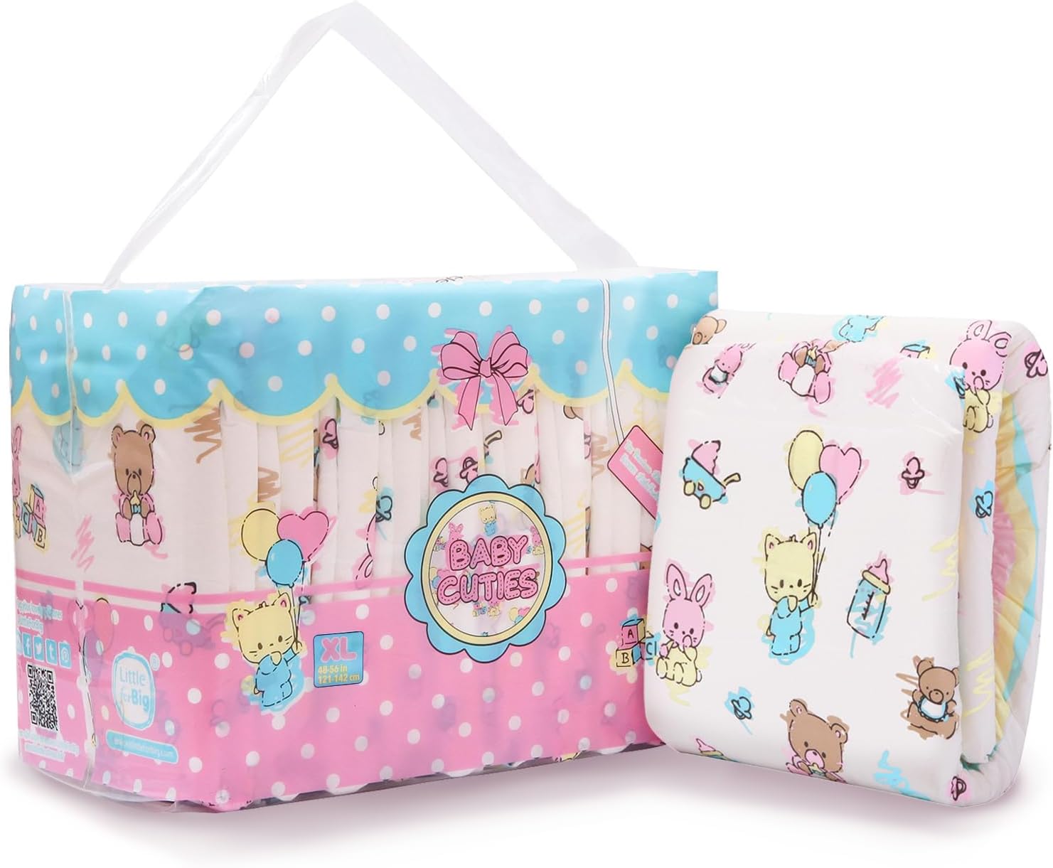 Littleforbig Baby Cuties Diapers XL 10 Pack