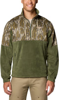 Columbia men's 1/4 zip fleece overlay for rugged outdoor style