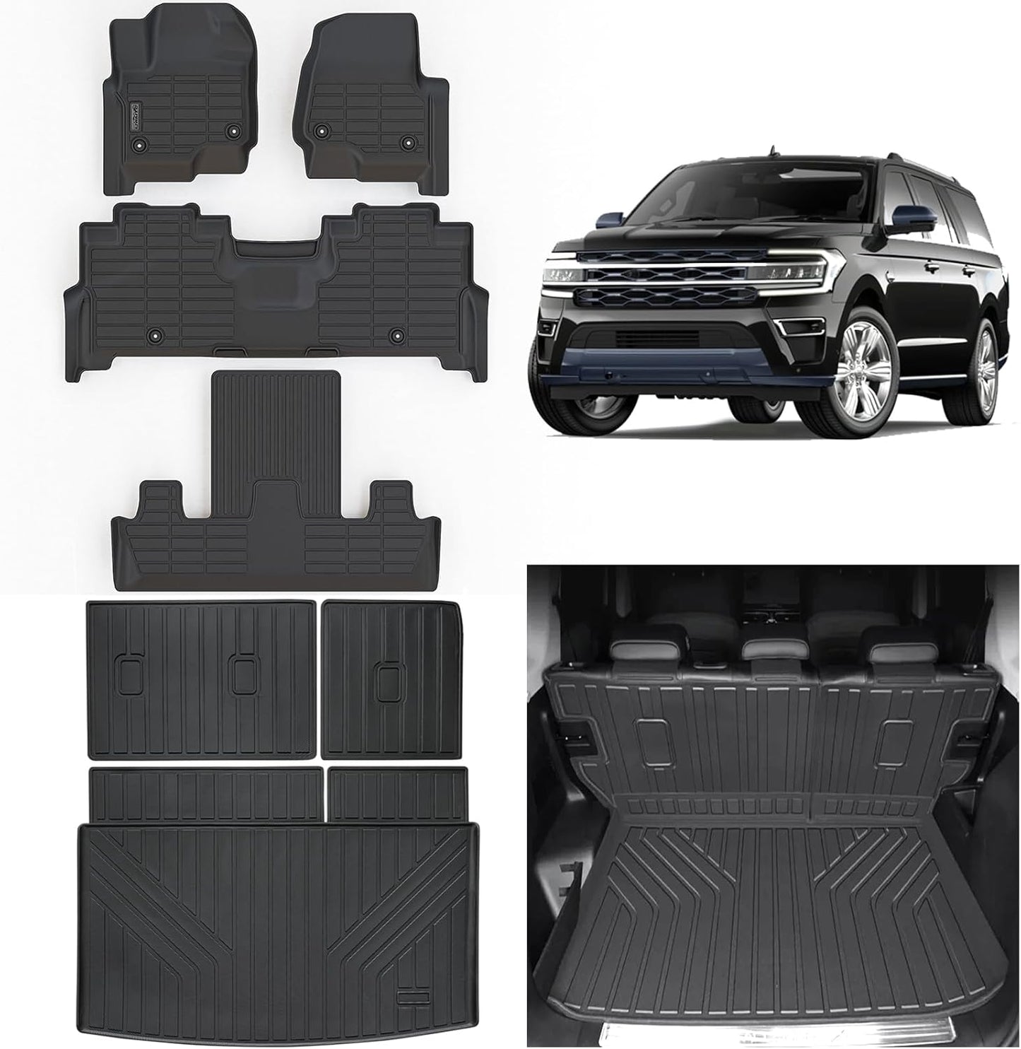 Custom Fit Floor Liners for 2018-2024 Ford Expedition MAX
