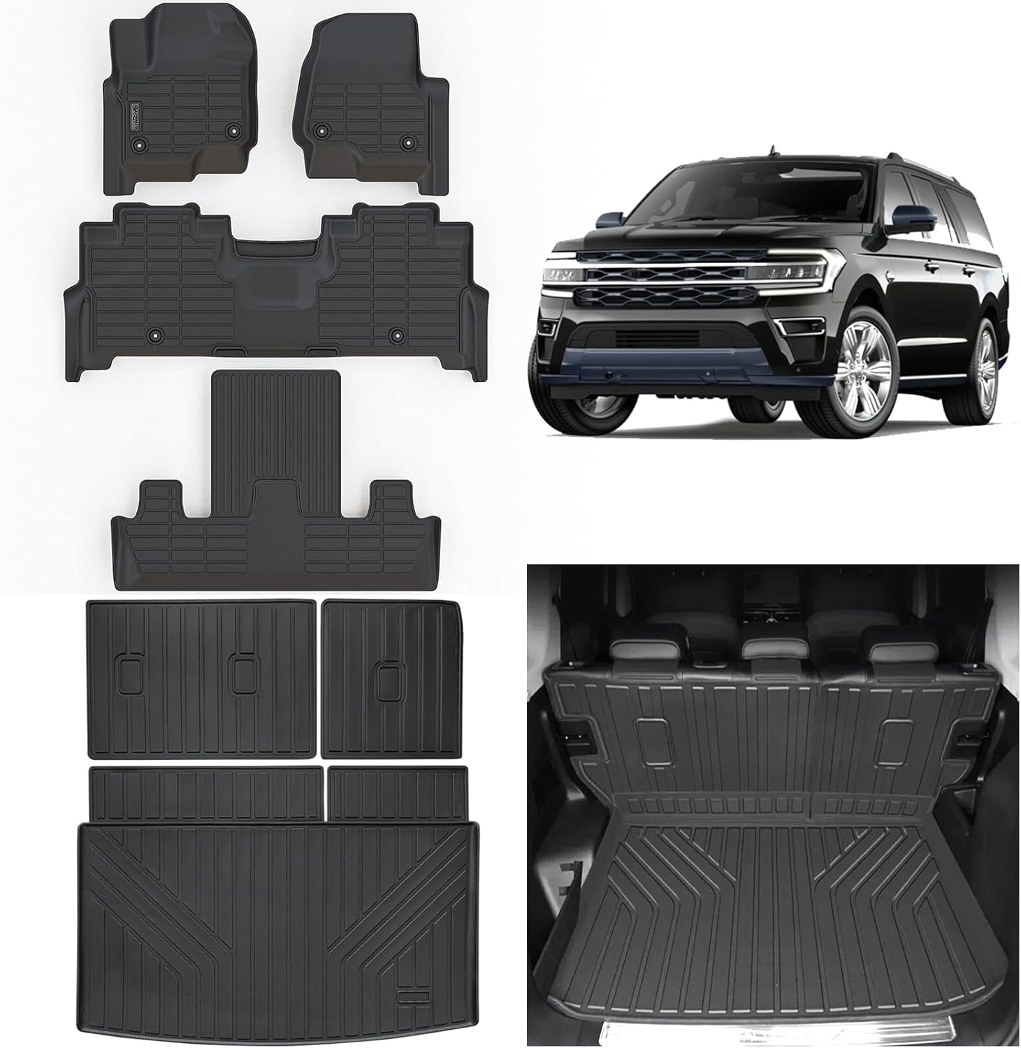 Custom Fit Floor Liners for 2018-2024 Ford Expedition MAX