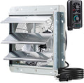 12 in Wall Mounted Shutter Exhaust Fan - Powerful 960 CFM Ventilator