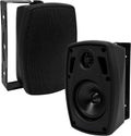 4 Inch Outdoor Waterproof Wall Mount Speakers - Bluetooth 5.3 - Plug
